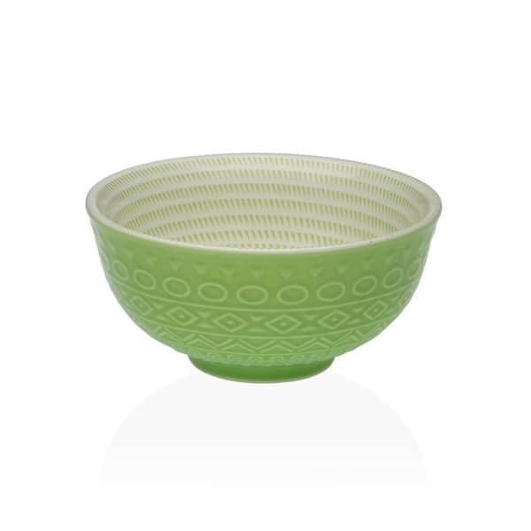 Snackskål Versa Grøn Keramik Porcelæn 12,3 x 5,8 x 12,3 cm