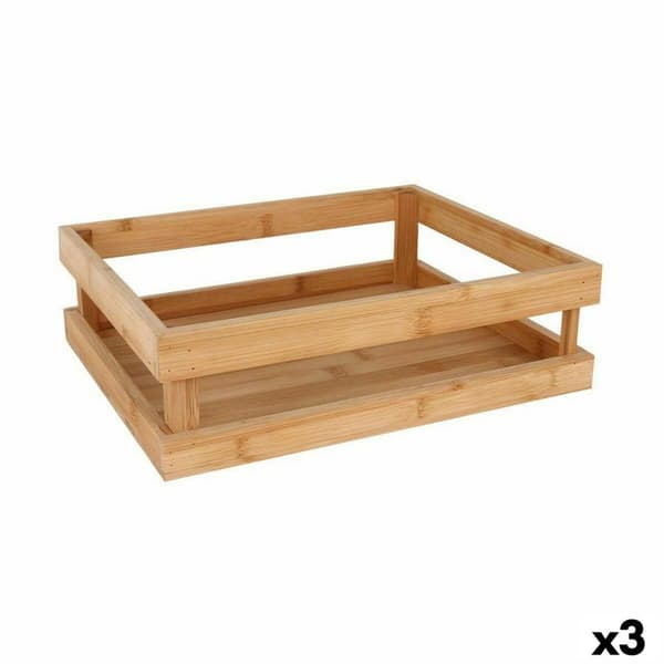 Snacksbricka Bambu 32,5 x 26,5 x 10 cm  (3 antal)