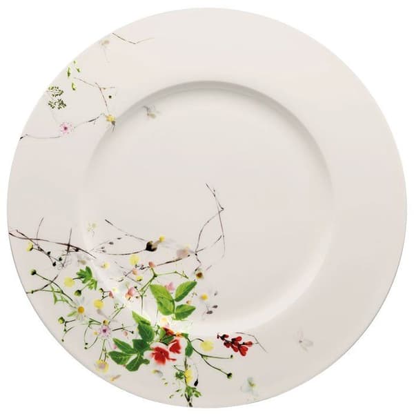 Rosenthal - 10530-10063 - Brillance Wildflowers Presentationstallrik med vingar, porslin, flerfärgad, 33 cm