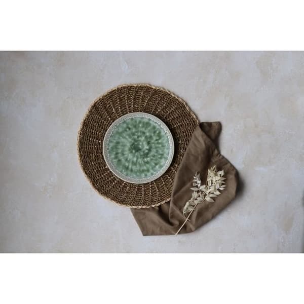 Desser tallrikar - NOVASTYL - Jade - Porslin - Set om 6 - Grön