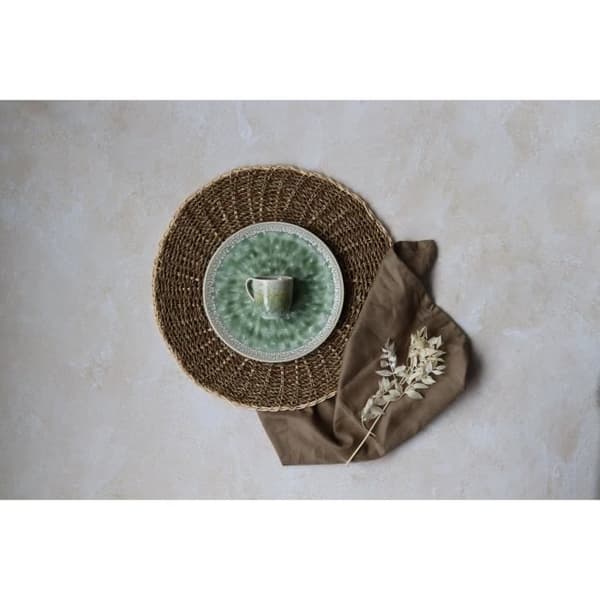Desser tallrikar - NOVASTYL - Jade - Porslin - Set om 6 - Grön