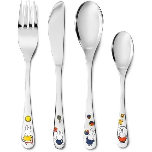 Zilverstad barnbestickset 4 delar rostfritt stål Silver 21,5 x 15,5 x 2,5 cm - 6827030