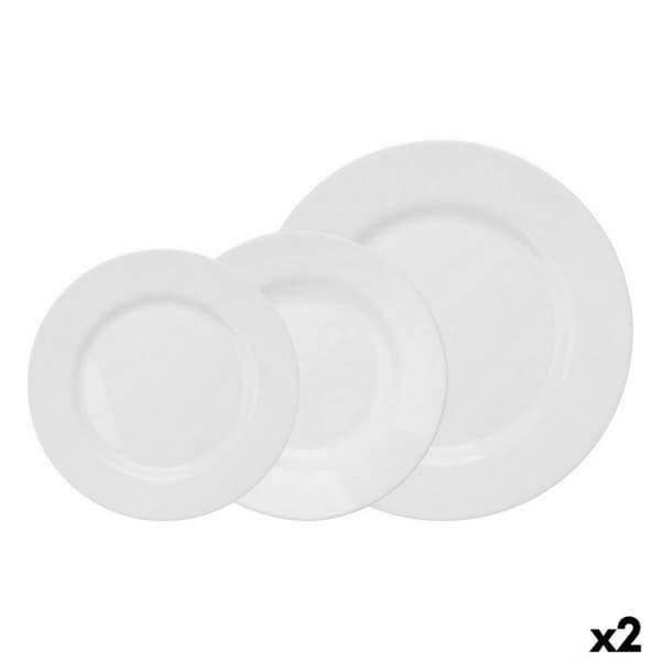 Litteä Lautanen La Mediterránea Temara 12 Kappaletta (2 osaa)