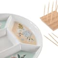 Miniatyrbild 2 av 4: Snacksbricka DKD Home Decor 23,5 x 23,5 x 3 cm Grön Stengods