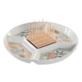 Miniatyrbild 1 av 4: Snacksbricka DKD Home Decor 23,5 x 23,5 x 3 cm Grön Stengods
