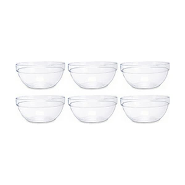 Skål Vivalto TP-3/BHA6 Transparent Glas 250 ml (6 antal)