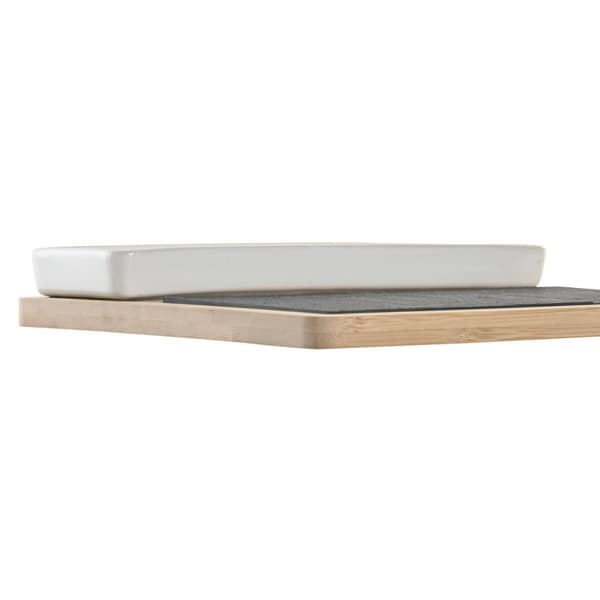 Tilltuggsset DKD Home Decor 24 x 7 x 2,5 cm Naturell Svart Skiffer