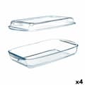 Miniatyrbild 1 av 4: Bricka med lock Pasabahce Borcam Transparent Borosilikatglas 1,9 L (4 antal)