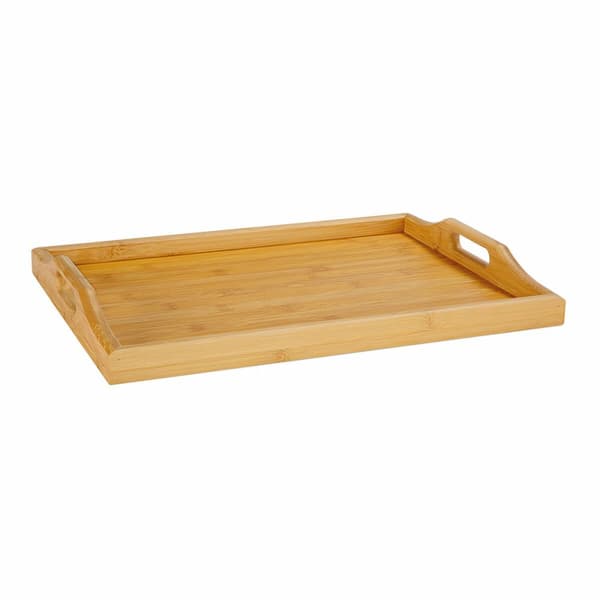 frukostbricka Andrea House ms22200 Med handtag Bambu 43 x 31 x 5 cm