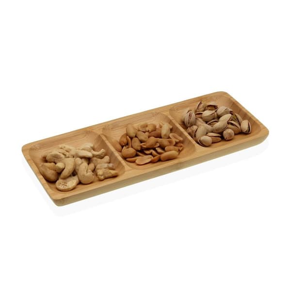 Snacksbricka Versa Bambu 10 x 2 x 26 cm
