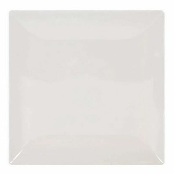 Platt skål La Mediterránea Elite Stengods Elfenben 26,5 x 26,5 x 2,5 cm (6 antal)
