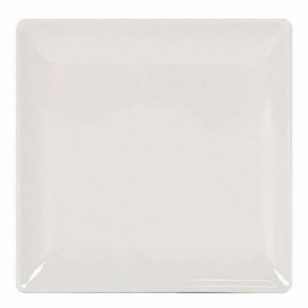 Platt skål La Mediterránea Elite Stengods Elfenben 21 x 21 x 2 cm (6 antal) (21 cm)