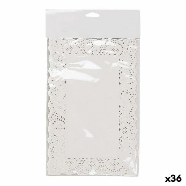Kakfat Wooow Vit Papper 19 x 30 cm 24 Delar (36 antal)