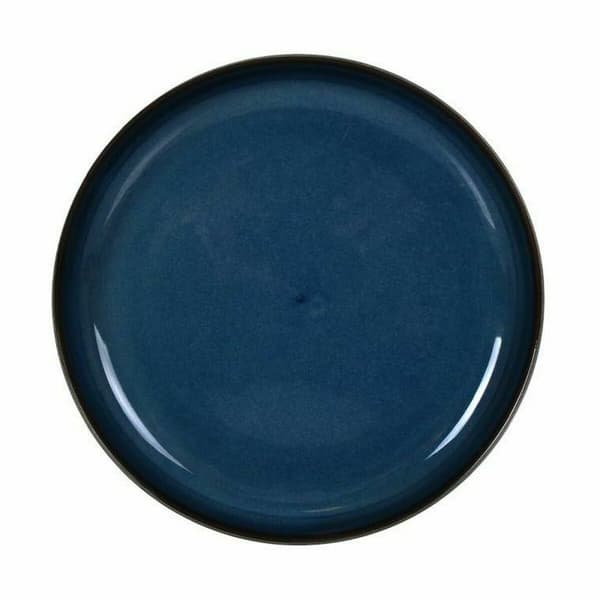 Snacksbricka La Mediterránea Chester Blå Rund 19,6 x 2,2 cm (18 antal)