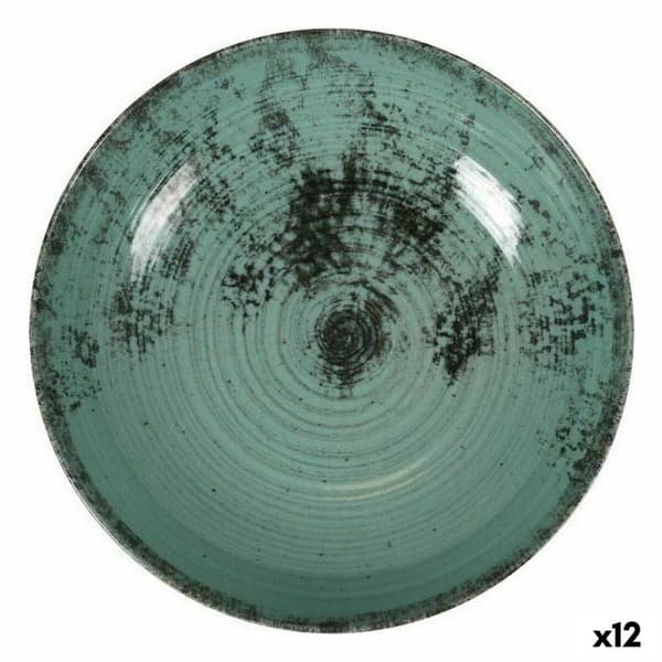 Djup tallrik La Mediterránea Aspe Turkos Ø 22,7 x 5 cm (12 antal)