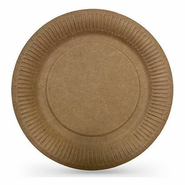 Tallriksset Algon Engångsanvändning kraftpapper 12 Delar 18 cm (24 antal)