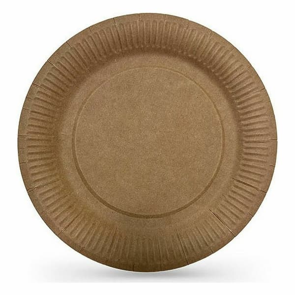 Tallriksset Algon Engångsanvändning kraftpapper 10 Delar 20 cm (24 antal)