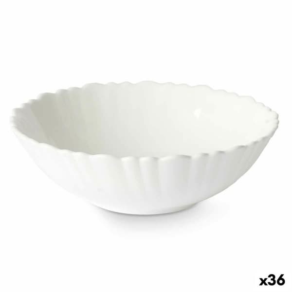 Skål Vivalto LSLW-60 Vit Opalinglas 15,5 x 5 x 15,5 cm (36 antal)