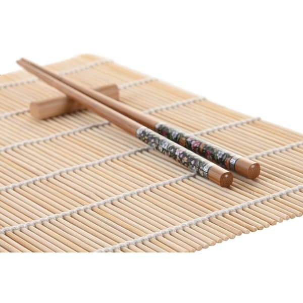 Sushi-sæt DKD Home Decor 14,5 x 14,5 x 35 cm Stentøj Orientalsk (16 Dele)