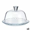 Miniatyrbillede 1 af 2: Madkasse Pasabahce Petite Patisserie Gennemsigtig Glas 26,4 x 15,5 x 26,4 cm Bølger (2 enheder)