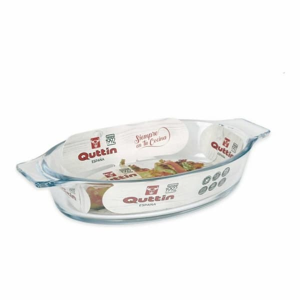 Køkkenspringvand Quttin VEN8435476251502 Oval Glas 400 ml 20 x 11,5 x 4 cm (8 enheder) (20 x 11,5 cm)