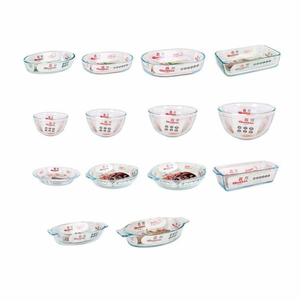 Køkkenspringvand Quttin VEN8435476251502 Oval Glas 400 ml 20 x 11,5 x 4 cm (8 enheder) (20 x 11,5 cm)