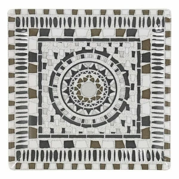 Flad Plade La Mediterránea Barroc Porcelæn 24 x 24 x 2 cm (6 enheder) (24 x 24 x 2 cm)