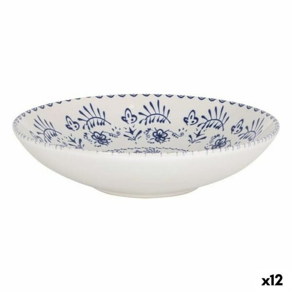Dyb tallerken La Mediterránea Blur Porcelæn (12 enheder) (ø 21 x 5,3 cm)