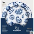 Miniatyrbillede 1 af 4: Spisestel Santa Clara Noia 18 Dele Porcelæn Cirkulær (2 enheder)