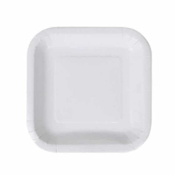 plade Algon Engangsanvendelse Hvid Pap 20 cm (36 Enheder)