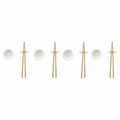 Pikkukuva 1 / 4: Sushisetti DKD Home Decor Bambu Kivitavara Valkoinen Luonnollinen Itämainen 27,3 x 20,3 x 2,5 cm (12 osaa)