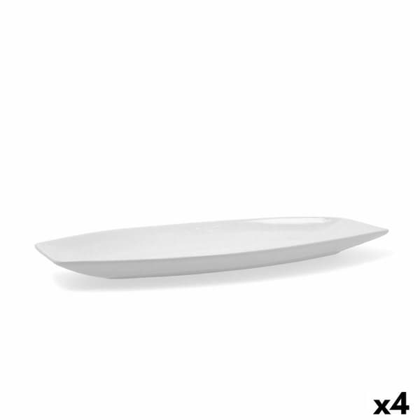Vuoka Quid Gastro Keraminen Valkoinen (40 x 17,5 x 3,5 cm) (Pack 4x)