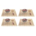 Pikkukuva 1 / 4: Sushisetti DKD Home Decor 14,5 x 14,5 x 31 cm Monivärinen Mandala Kivitavara Itämainen (16 Kappaletta)