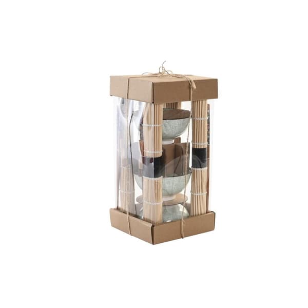 Sushisetti DKD Home Decor 14,5 x 14,5 x 35 cm Kivitavara Itämainen (16 Kappaletta)