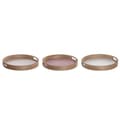 Pikkukuva 1 / 2: Välipalatarjotin DKD Home Decor Scandi Pinkki Valkoinen 35 x 35 x 5 cm Puu MDF (3 osaa)