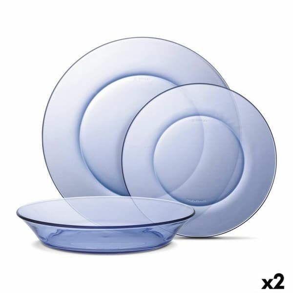 Astiasetti Duralex Lys Sininen 12 Kappaletta (2 osaa)