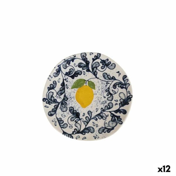 Jälkiruokalautanen La Mediterránea Iberica Limoi 20 x 20 x 2 cm (12 osaa)