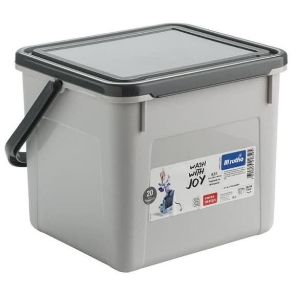 Säiliö Rotho Basic Harmaa 4,5 L Suorakulmainen