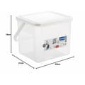 Miniatyrbild 2 av 4: Behållare Rotho Basic Vit Transparent 4,5 L
