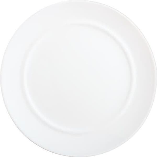 Vit mattallrik 25 cm - Alexie Blanc - Luminarc