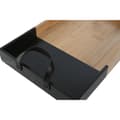 Miniatyrbild 3 av 3: Snacksbricka Home ESPRIT Svart Naturell Modern 42 x 27 x 4,5 cm