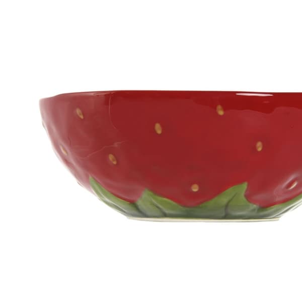 Skål Home ESPRIT Röd Stengods Modern 19,3 x 19,3 x 7 cm