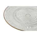 Miniatyrbillede 2 af 3: Flad Plade Home ESPRIT Gennemsigtig Gylden Krystal 33 x 33 x 9,4 cm