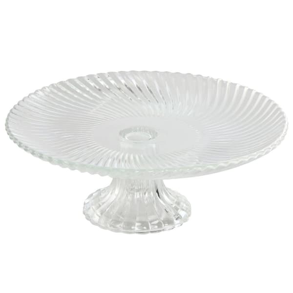 Flad Plade Home ESPRIT Gennemsigtig Krystal 20,5 x 20,5 x 7,5 cm