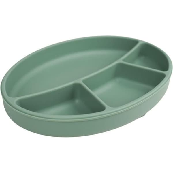Sugkoppsplatta - THERMOBABY - Silikon - Cactus Green - Fackförsedd och halkfri