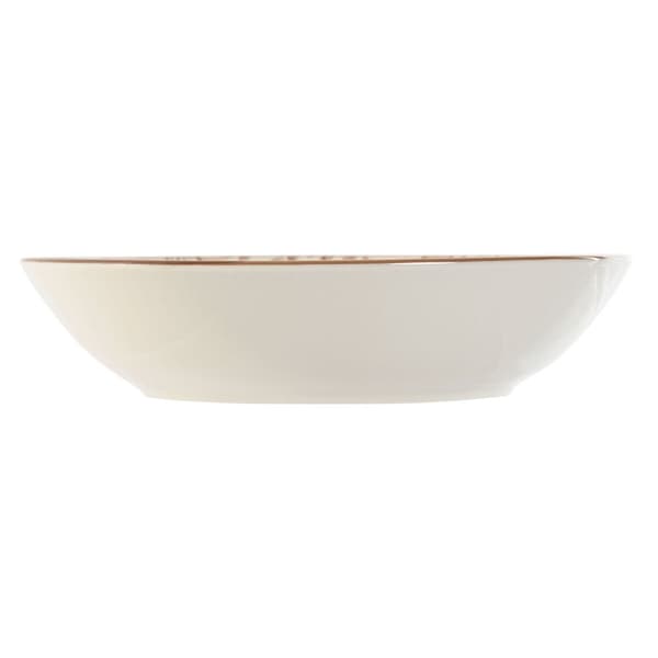 plade Home ESPRIT Brun Beige Porcelæn 20 x 20 x 4 cm