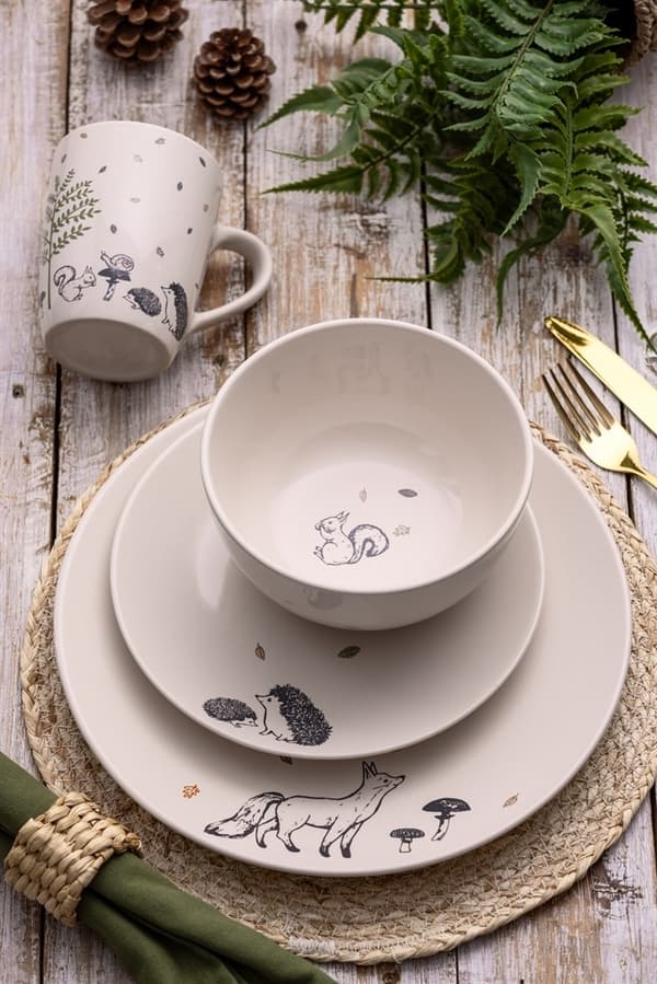 PK-Morgenmad tallerken 20,5cm Woodland