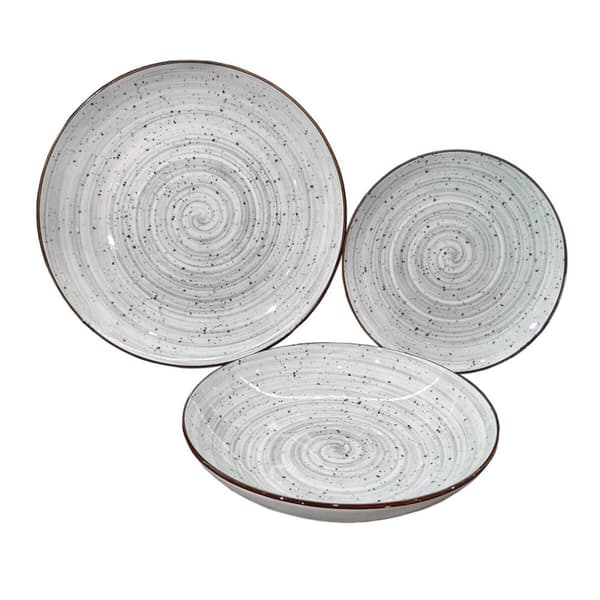 Spisestel Versa Lua Grå Porcelæn 18 Dele