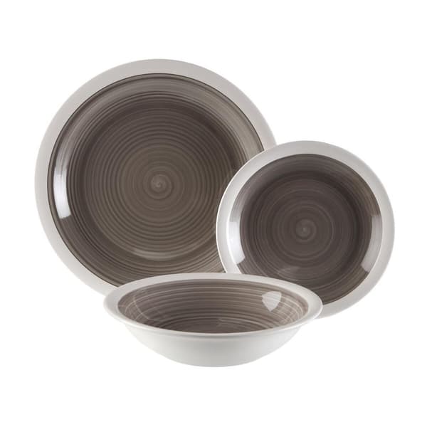 Bordservise Versa Legrand Grå 26,5 x 26,5 cm 18 Deler