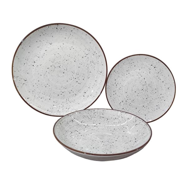 Spisestel Versa Lua Grå Porcelæn 18 Dele